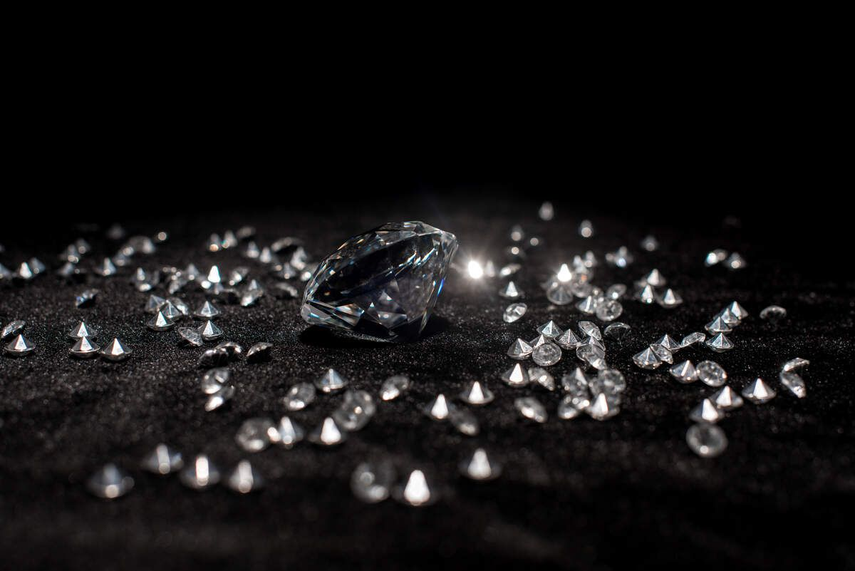 Collection of brilliant diamonds